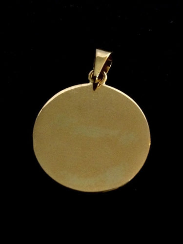 Pendentif Médaille de La Vierge Adorazione 58 Facettes