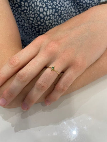 Bague BAGUE MODERNE ÉMERAUDE 58 Facettes 052691