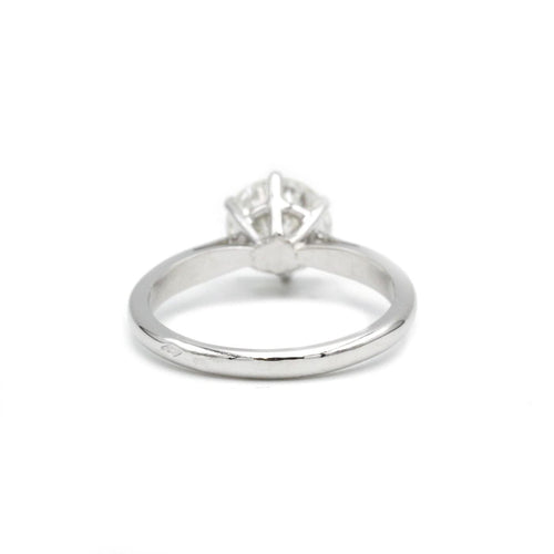 Bague Solitaire en or blanc, diamant 58 Facettes 230018R