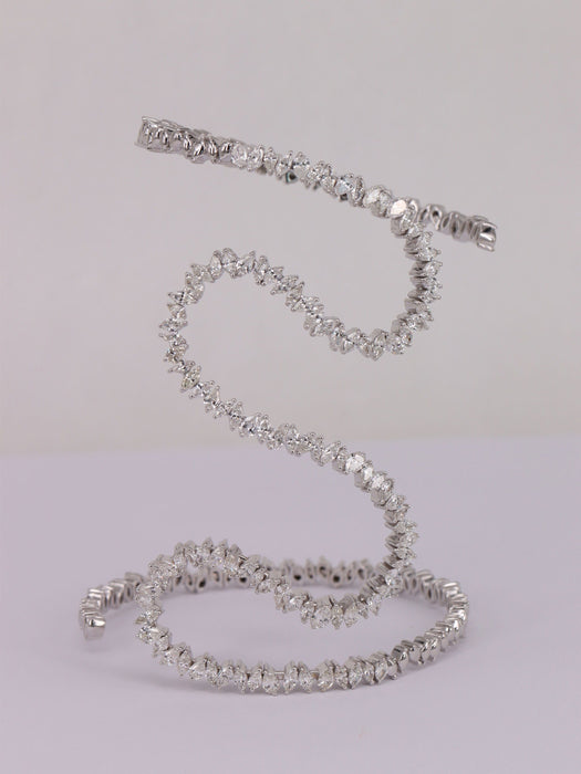 Bracelet Bracelet serpent Or blanc Diamants 58 Facettes P688