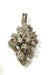 Pendentif PENDENTIF ANCIEN ARGENT ET TRILOGIE DIAMANTS 58 Facettes