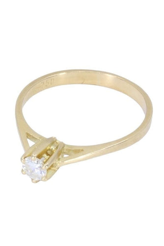 Bague 59 BAGUE SOLITAIRE DIAMANT 0.23 CARAT 58 Facettes 070901