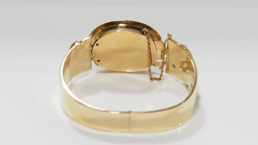 Bracelet Bracelet Napoléon III émail diamant 58 Facettes 31082