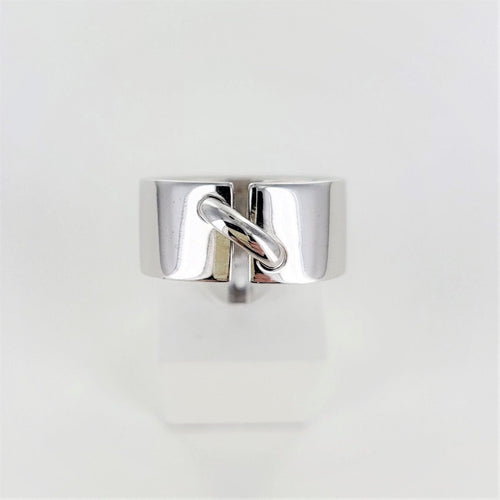 Bague 50 Bague CHAUMET " Lien" or blanc 58 Facettes