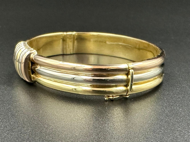 Bracelet CARTIER. Rare Bracelet Trinity Vintage 3 ors 58 Facettes