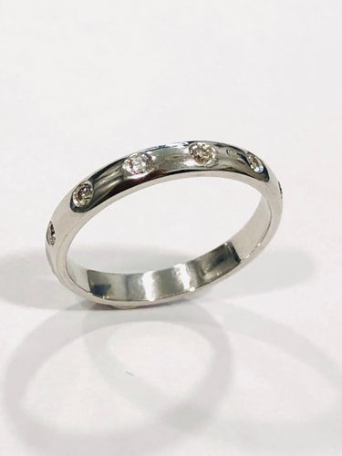 Bague 60 Bague alliance en Or blanc & diamants 58 Facettes