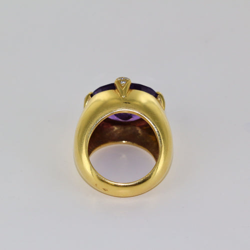 Bague Bague Améthyste et Diamants 58 Facettes
