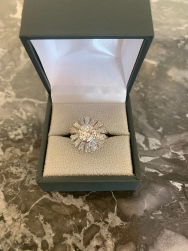 Bague Bague Rétro Juponnée Diamants 58 Facettes BD185