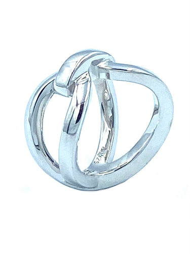 Bague HERMÈS. Bague Ever Chaîne d’ancre argent 58 Facettes