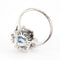 Bague 53.5 Bague en Argent & aigue-marine de synthèse 58 Facettes