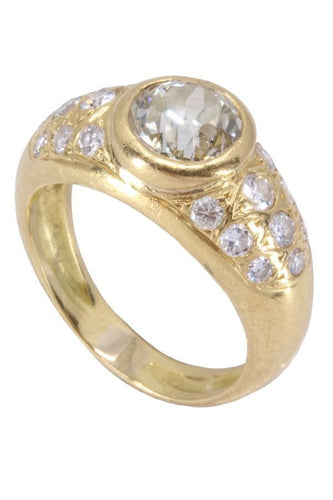 Bague 51 BAGUE JONC DIAMANTS 58 Facettes 077671