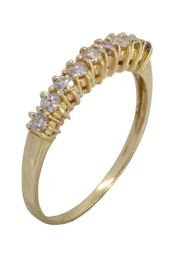 Bague DEMI-ALLIANCE MODERNE DIAMANTS 58 Facettes 059251