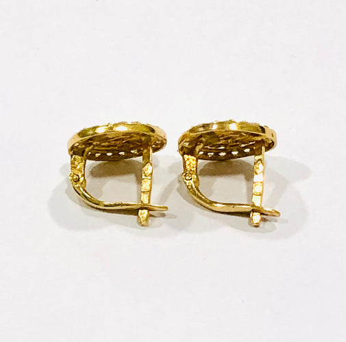 Boucles d'oreilles Boucles d’oreilles pièces or jaune 58 Facettes