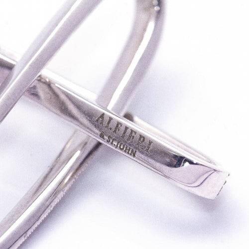 Pendentif Pendentif ALFIERI CROIX DE SAINT-JEAN Or blanc Diamants 58 Facettes D360390CS