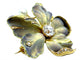 Broche Broche Art Nouveau or, émail, diamants et perle 58 Facettes