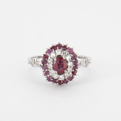 Bague Bague Rubis Diamants 58 Facettes 3104
