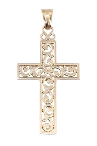 Pendentif CROIX ANCIENNE AJOURÉE 58 Facettes 066581