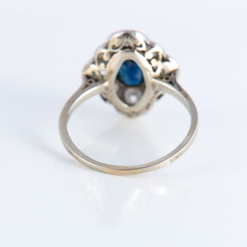 Bague Bague Art Deco saphirs et diamants 58 Facettes