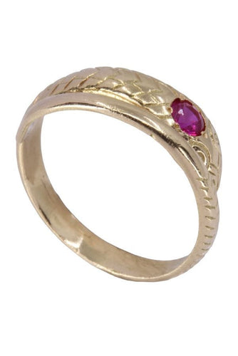 Bague BAGUE SERPENT RUBIS 58 Facettes 076881