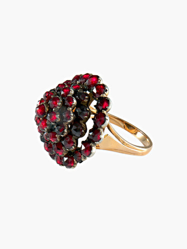 Bague 54 Bague Pyramide Grenats 58 Facettes