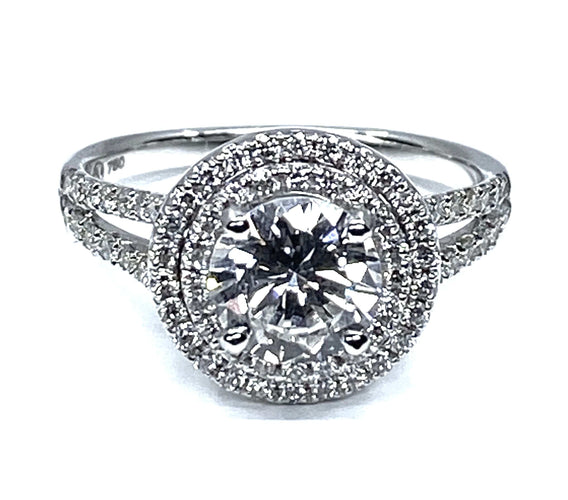 Bague 50 Bague diamant 0,97 carat couleur E 58 Facettes AB256