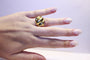 Bague 52 Bague Boule Or jaune 58 Facettes