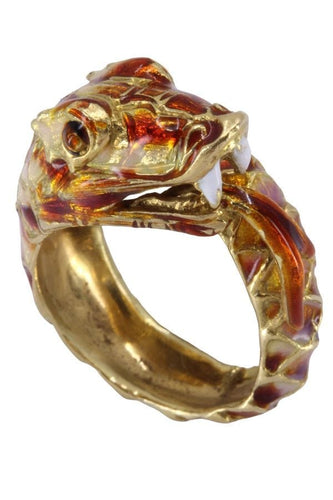 Bague 50 BAGUE SERPENT ÉMAILLÉE 58 Facettes 068591