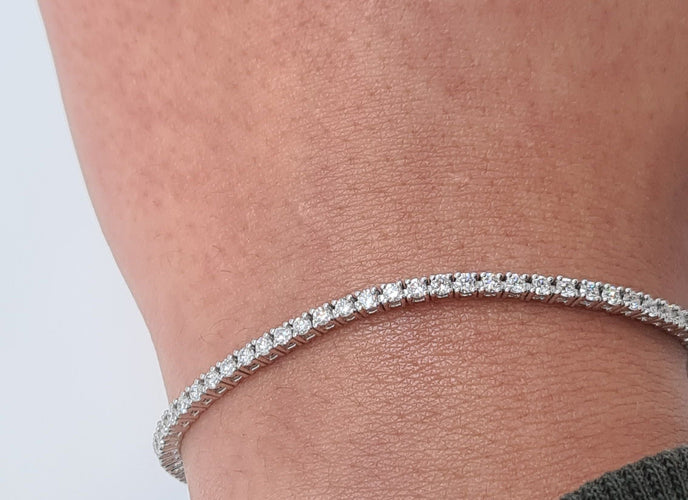 Bracelet Bracelet tennis en Or blanc diamants 58 Facettes