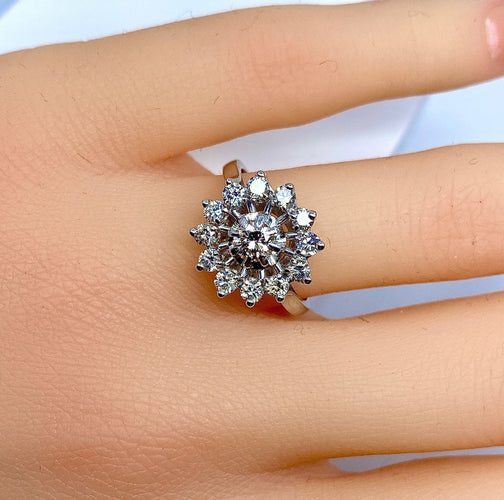 Bague 52 Bague Marguerite Diamants 58 Facettes AB161