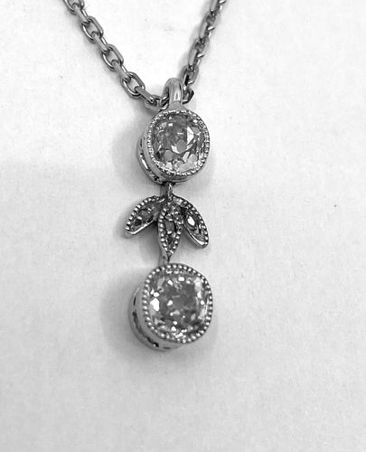 Pendentif Pendentif Or blanc Diamants 58 Facettes AB245