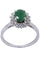 Bague BAGUE MARGUERITE ÉMERAUDE ET DIAMANTS 58 Facettes 064391
