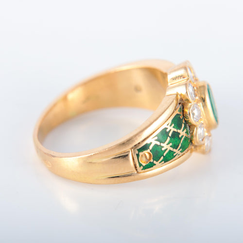 Bague KORLOFF bague marguerite émeraude 58 Facettes