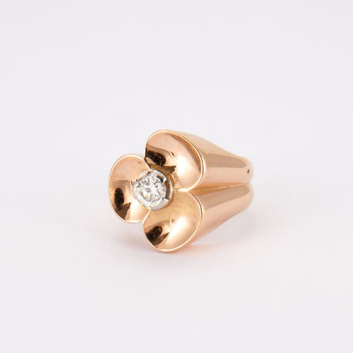 Bague 57 Bague Trèfle Diamant 58 Facettes