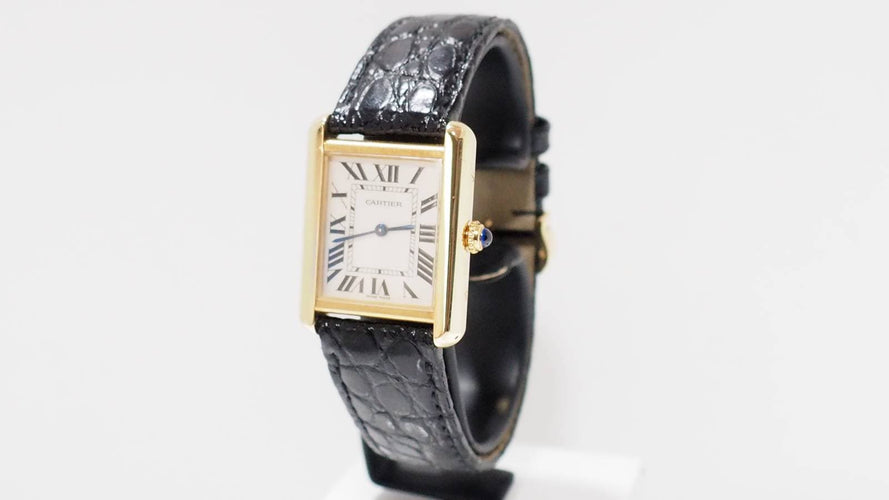 Montre CARTIER - Montre Tank Solo en or jaune 58 Facettes 32068