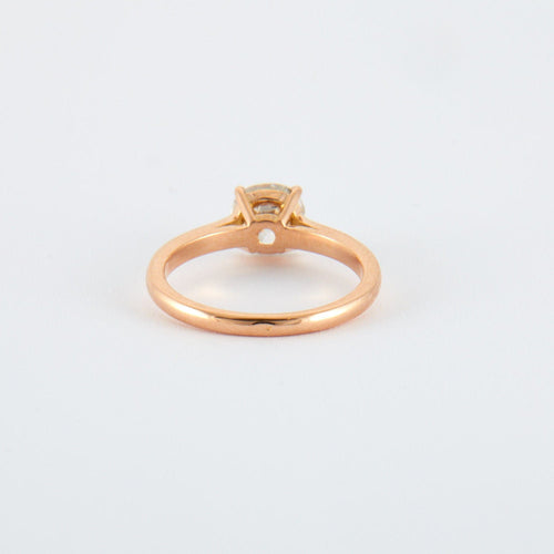Bague Bague Solitaire Diamant 1.08 ct Or rose 58 Facettes