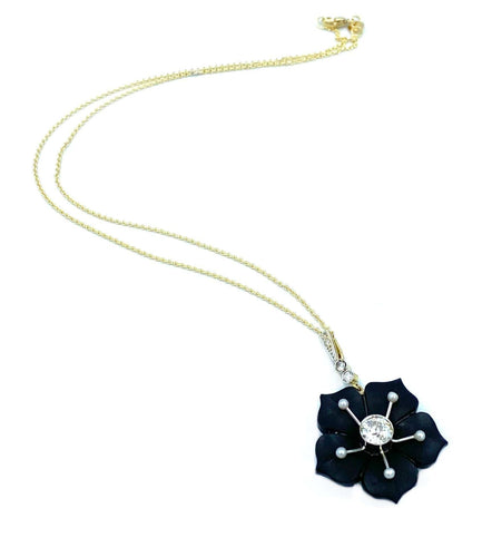 Pendentif Pendentif vers 1900 or, onyx et diamants 58 Facettes