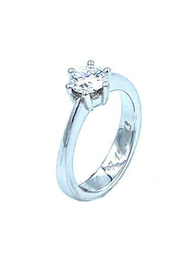 Bague Solitaire Bucherer diamant 0,60ct 58 Facettes