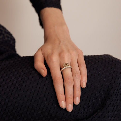 Bague 53 POIRAY - bague coeur en or jaune, diamants 58 Facettes