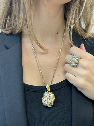 Pendentif Pendentif Croisé Or Oxydes 58 Facettes 20400000744