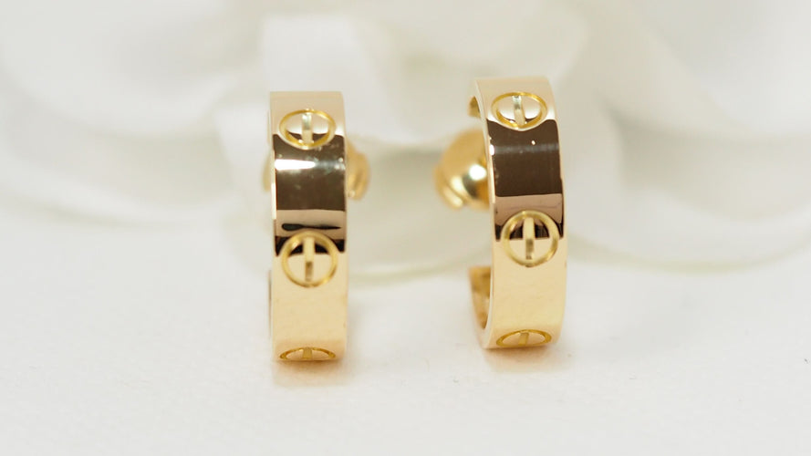 Boucles d'oreilles Cartier - Boucles d'Oreilles Love Or Jaune 58 Facettes 32375