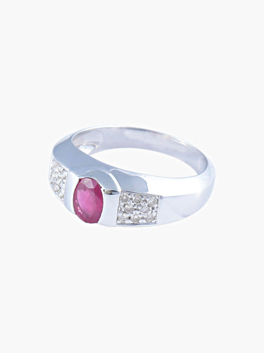 Bague 62 Bague Rubis Diamants 58 Facettes