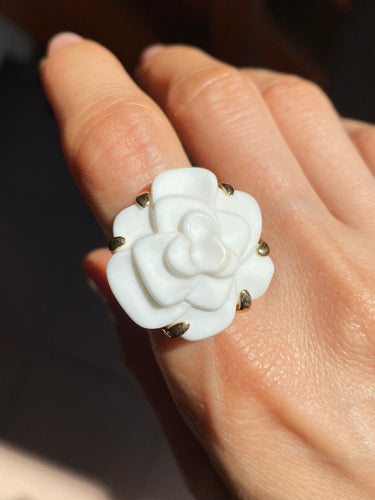 Bague 58 Chanel - Bague "Camélia", moyen modèle 58 Facettes
