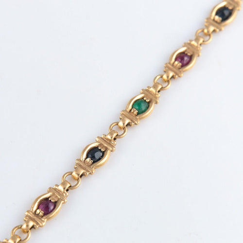 Bracelet Bracelet Saphirs Rubis Emeraudes 58 Facettes JE24
