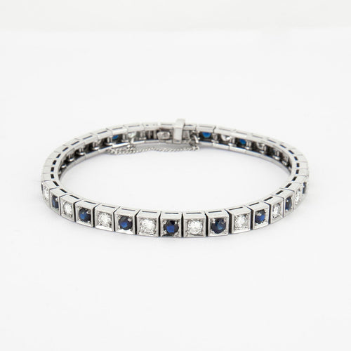Bracelet Bracelet Diamants et Saphirs 58 Facettes B0816