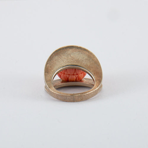 Bague 47.5 Bague Corail Argent 58 Facettes