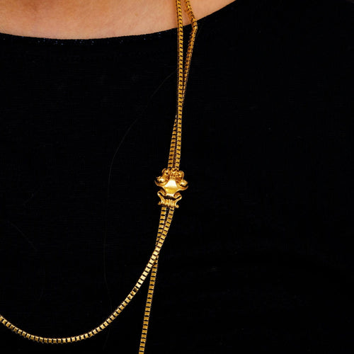 Collier Sautoir ancien en or jaune 58 Facettes