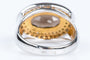 Bague 56 Bague Quartz fumé Diamants 58 Facettes 111-184737-36