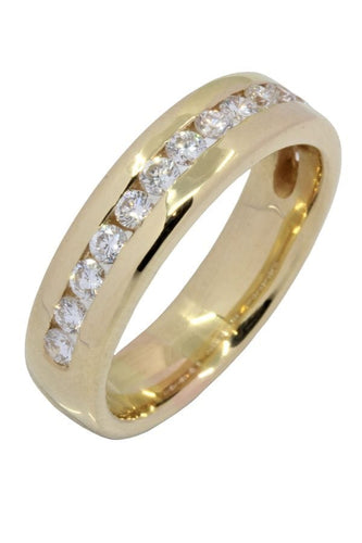 Bague DEMI ALLIANCE DIAMANTS 58 Facettes 047731