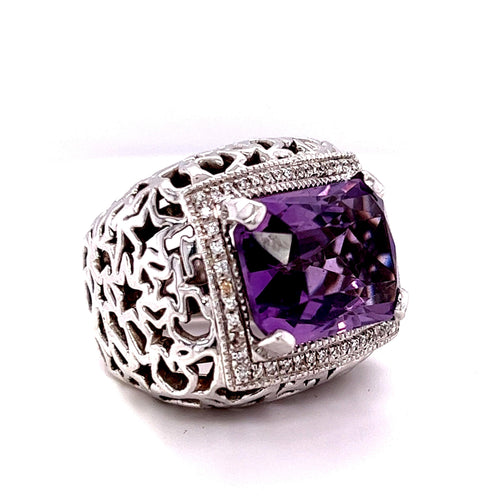 Bague BAGUE AMETHYSTE 58 Facettes