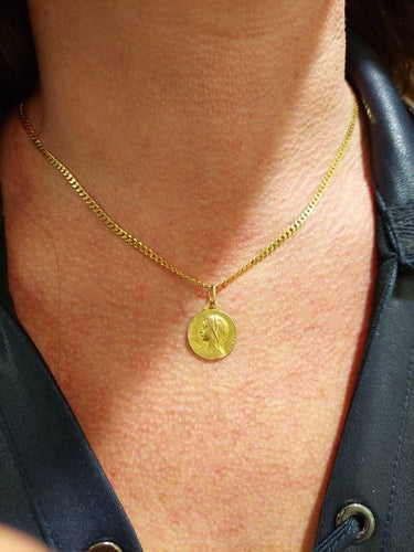 Pendentif MÉDAILLE VIERGE SIGNÉE DROPSY 58 Facettes 074871